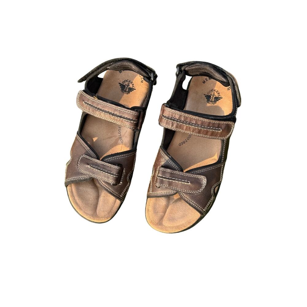 Dockers Men’s Newpage Briar Sandals Brown Size 10M With Box